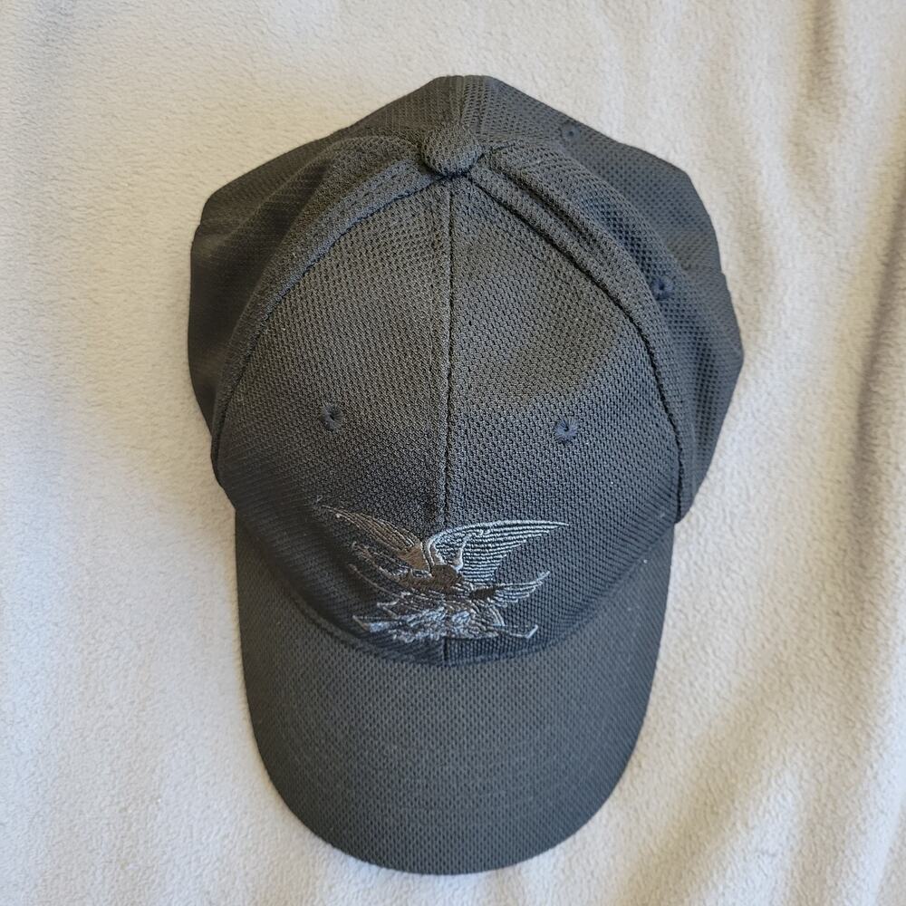 NRA EAGLE Hat Cap One Size Black Gray Embroidered Logo Breathable Adjustable - Picture 5 of 8